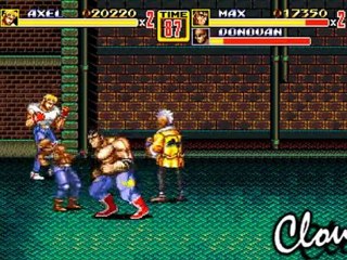 Streets of Rage 2, Stage 1 , Mania, no death, Coop