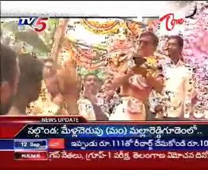 Governor E.S.L.Narasimhan with Wife,Performed Poojas to the Khairatabad ganesh
