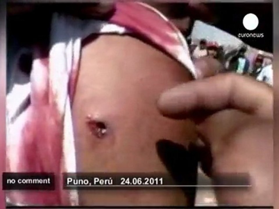 Deadly Clashes in Peru - no comment