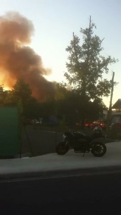 Incendie à Canéjan