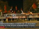 Manifestaciones en Chile en apoyo a flotilla de ayuda a Gaza