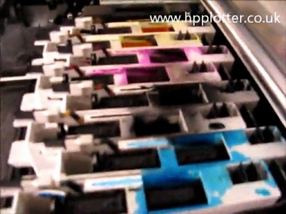 DesignJet 4000 repairs - overview with covers removed