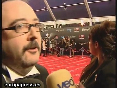 Actores en alfombra roja de los Goya