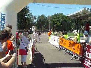 Arrivée de la course de Nathan