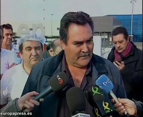 Concentración de trabajadores de Nueva Rumasa