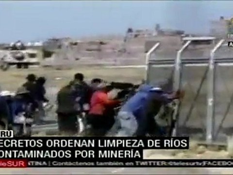 Perú limpiará ríos contaminados, uno de los reclamos en P