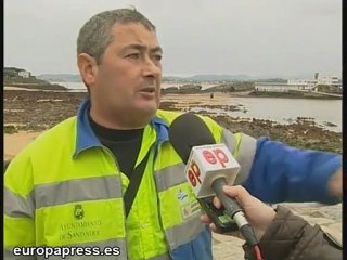 El temporal arrasa la playa de La Magdalena