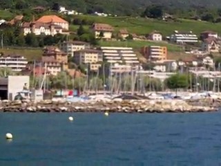 le litoral est neuchâtelois depuis le bâteau