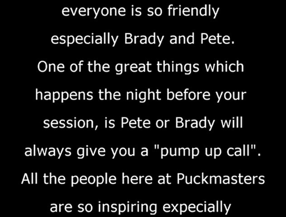Dear Pete Fry & Brady: This Is Why I Love Puckmasters So Much