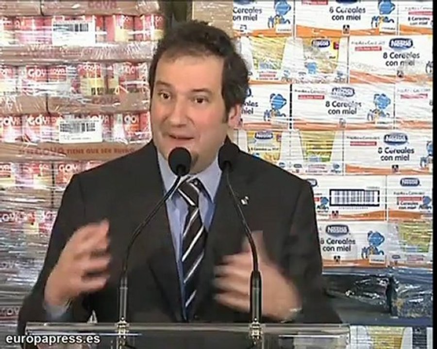 Hereu visita el Banco de Alimentos