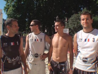 Match de Finale Eco Beach 2011 Beach Volley Place de la Bourse Mulhouse