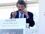 Jean-Louis Borloo lors du premier meeting de l'Alliance (Epinay juin 2011)