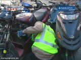 Desmantelado un taller ilegal de motos robadas