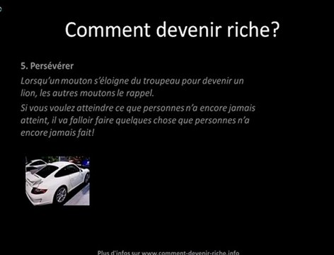Comment devenir riche