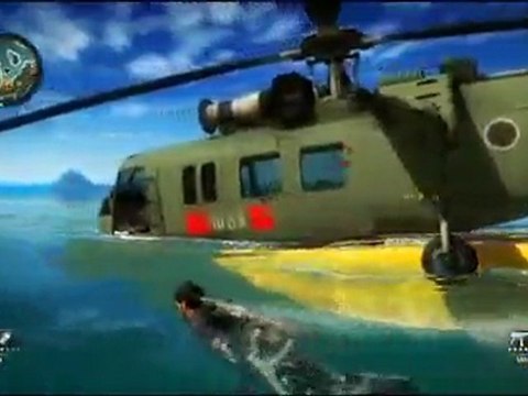 Just Cause 2 bâteau et hélico