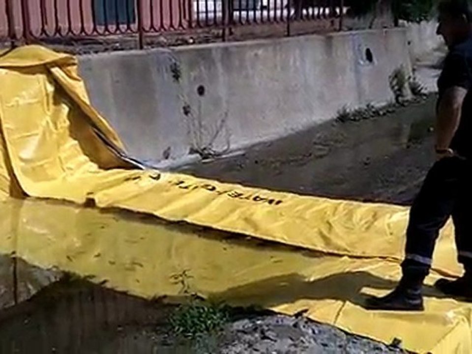 Démonstration water-gate point d'aspiration mobile - SDIS Pyrénées Orientales