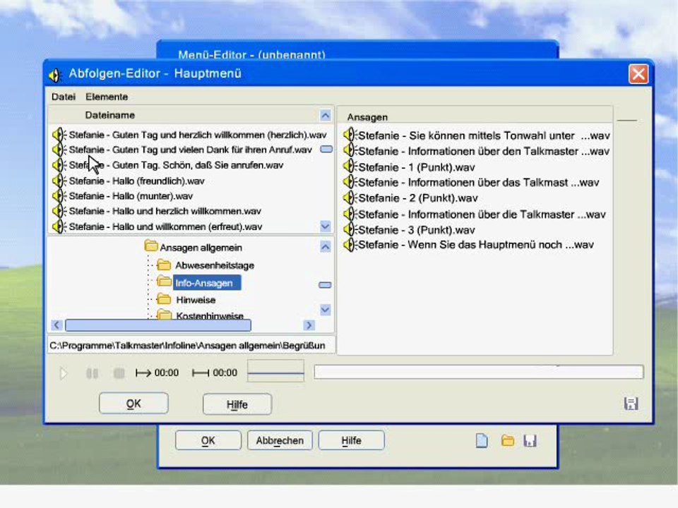 Talkmaster-Infoline: Funktionsweise