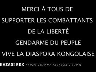 LA DIASPORA  KONGOLAIS  SOUTIENS  LES COMBATTANTS