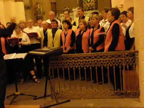 Concert Choeur Entre Nôtes à Cellule et la chorale de St Bonnet chante ensemblent.....