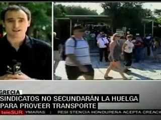 Griegos preparan huelga general para el 28 de junio