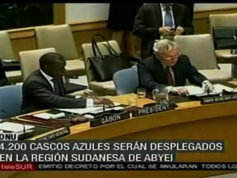 La ONU aprobó envío de 4200 cascos azules a Sudán