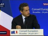 EVENEMENT,Conférence de presse de Nicolas Sarkozy au sommet européen