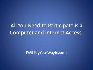 OneX I Will Pay Your Way In - Join Now