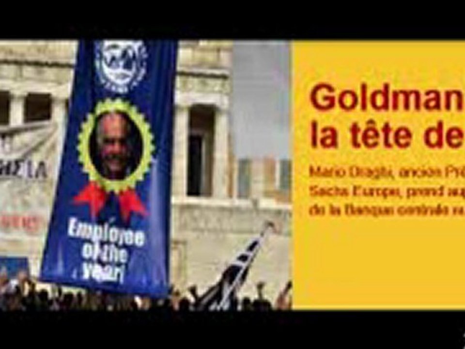 Goldman Sachs à la tête de la BCE