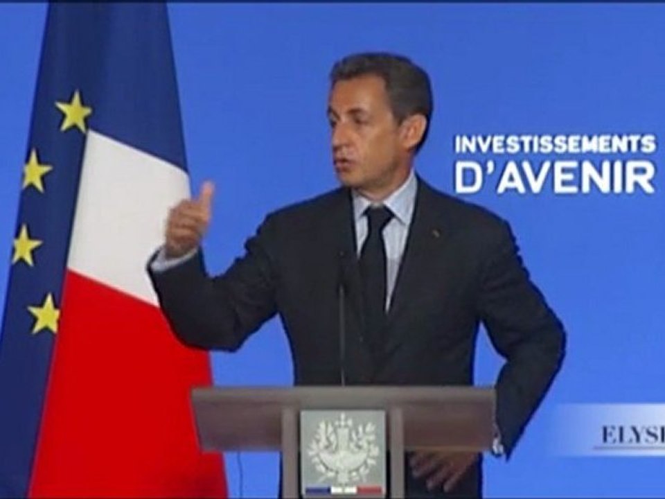 Investissements d'avenir : N. Sarkozy