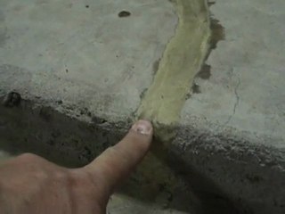 Houston Home Inspector: Epoxy Repair of Garage Foundation Cracks