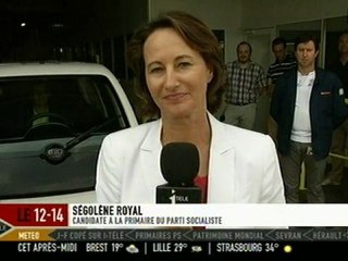 Ségolène Royal invitée du "12-14" d'itélé.