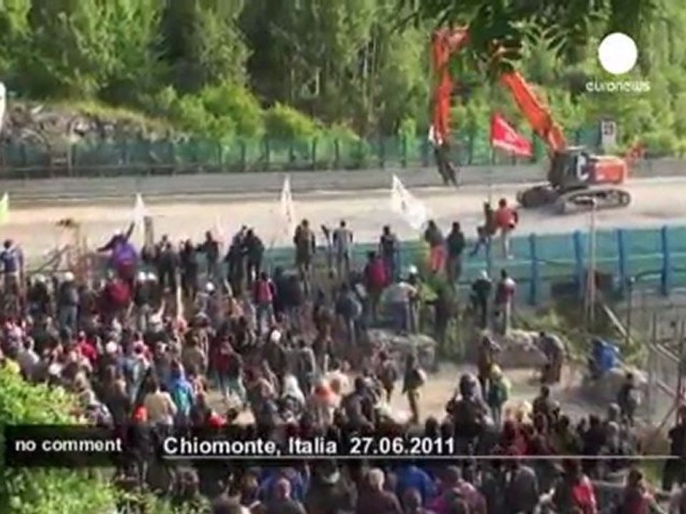 Italie : manifestation contre le TGV Lyon-Turin - no comment