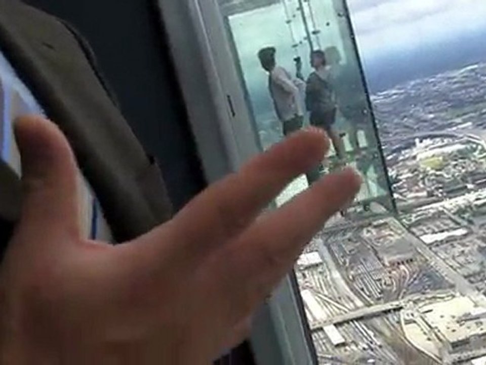 The Ledge at SkyDeck Chicago with JenChicago