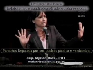 Declarações preconceituosas de Miriam Rios