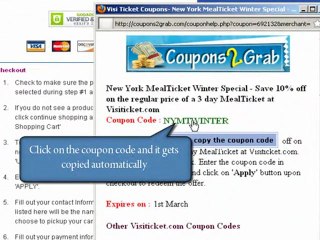 Visi Ticket  Discount Coupons -Coupons2grab