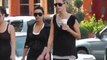 Kim Kardashian et Heidi Klum font du jogging