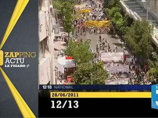 La Grèce paralysée manifeste