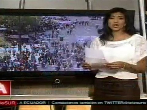 Enfrentamientos entre policias y manifestantes griegos