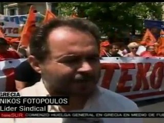 Movilización popular contra aprobación de recortes griegos