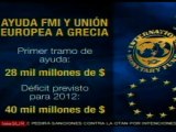 Ayuda del FMI y UE en crisis económica de Grecia