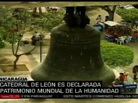 Declaran Patrimonio de la Humanidad a catedral nicaragüense