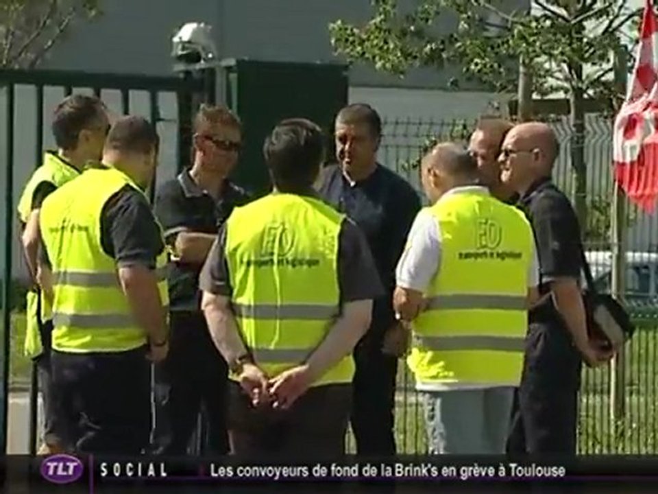 Les convoyeurs de fonds de la Brink's en grève (Toulouse)