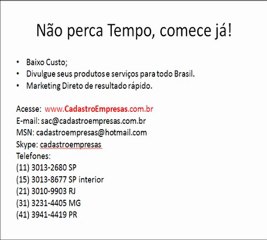 Mailing Empresas Brasileiras 2011