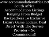 South Africa luxury and budget accommodation; adventure in South Africa