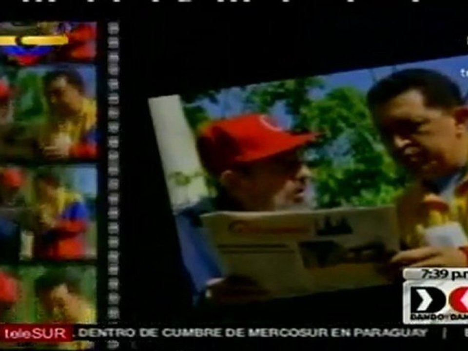 Imágenes de Hugo Chávez en reunión con Fidel Castro