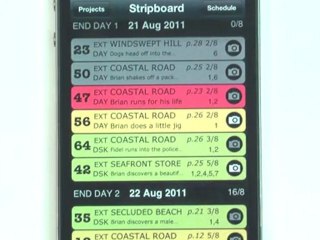 ShotList-  Production Stripboard App For Movie Scheduling on iPhone and iPad