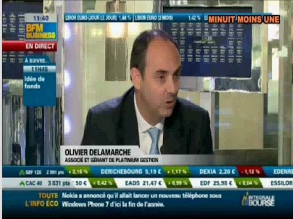 Olivier Delamarche - Associé Gérant Platinum Finance - la plan de sauvetage de l'Euro est grotesque