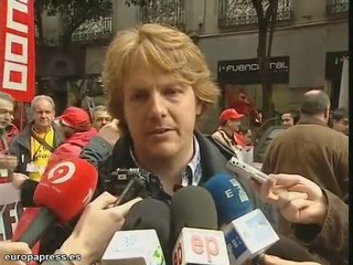 Manifestación trabajadores de Nueva Rumasa