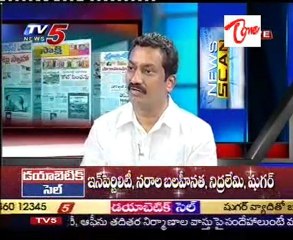 TV5 News Scan with AndhraPrabha P.Vijayababu,TDP MLC Rajendraprasad,TRS Raghunandan_Part-02
