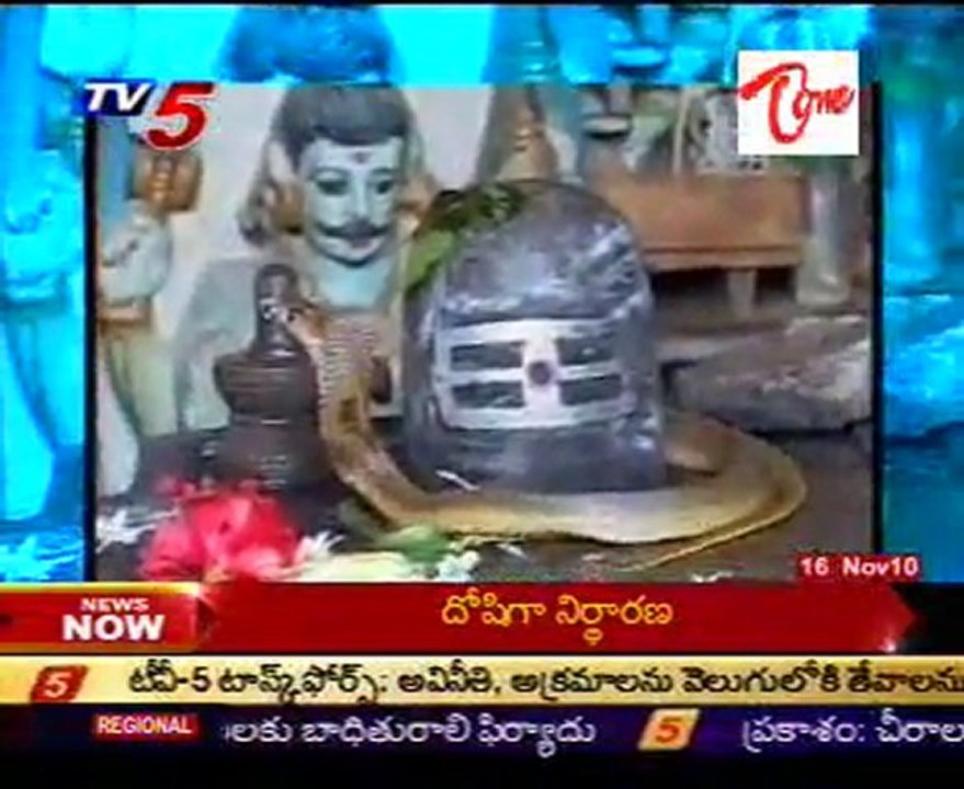 snake rounds in Siva Lingam